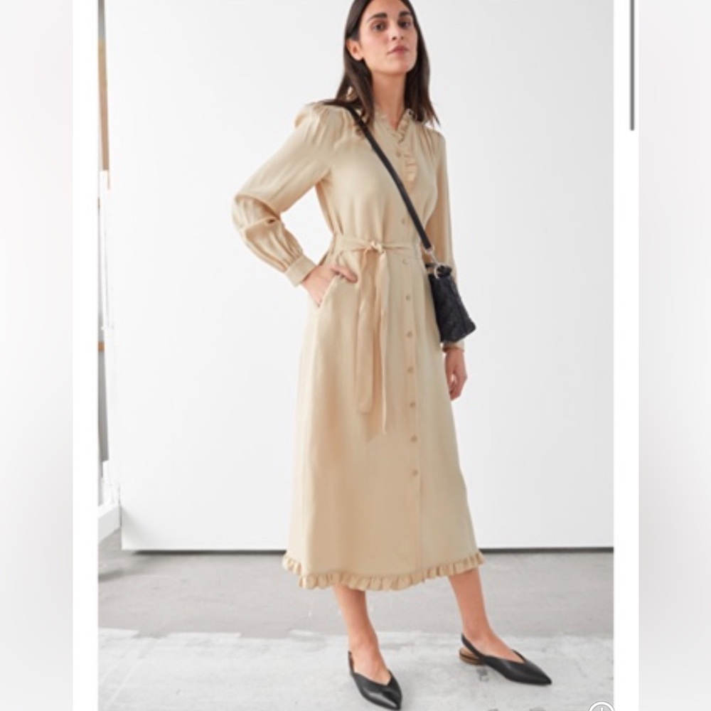 & Other Stories Midi Shirt Dress